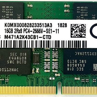 Samsung 16GB DDR4 PC4-21300, 2666MHZ, SODIMM, 1.2V, Laptop ram