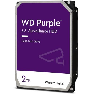 Western Digital 2TB WD Purple  Internal Hard  – SATA  , 3.5″ DESKTOP