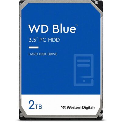 2TB WD Blue 3.5″ Desktop Hdd  Hard Drive