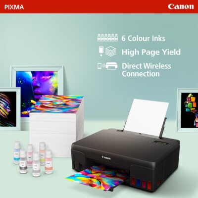 Canon PIXMA G570 6 Colour, High Volume Printing Photo Printer, User Replaceable Print Heads & Maintainence Cartridge.