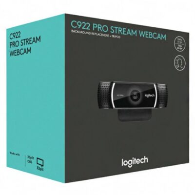 Logitech C922 Pro Stream Webcam, HD 1080p/30fps or HD