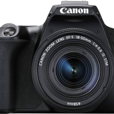 Canon EOS 200D II 24.1MP Digital SLR Camera + EF-S 18-55mm f4 is STM Lens (Black)