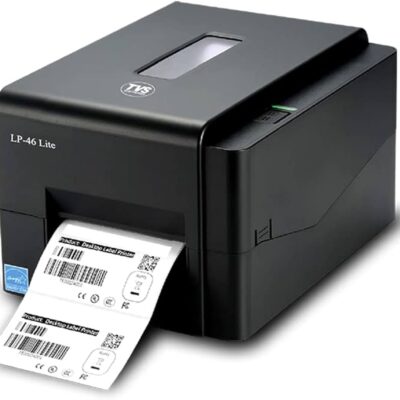 TVS ELECTRONICS LP 46 Lite |Thermal Label Printer| Supports Both 0.5 Inch|1 Inch Ribbon core |High Ribbon Capacity of 300 Meters| Resolution 203 dpi | Direct Thermal and Thermal Printer