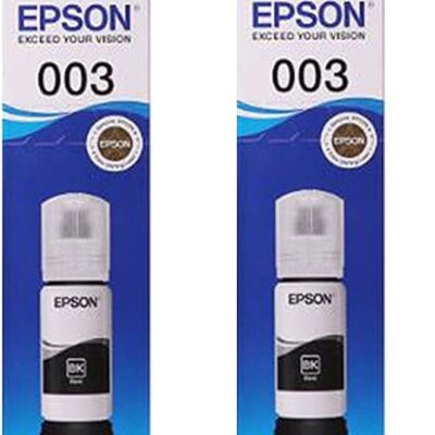 Epson 003 BK 65 ml for EcoTank Pack Of 2 Ink Bottle