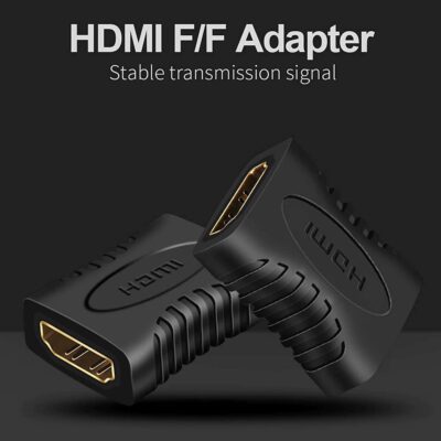 HDMI Extender Female to Female Coupler Adapter for HDTV, Laptop PC, Projector and etc – Black