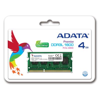 ADATA  4GB 1600Mhz DDR3L RAM   Laptops  SO-DIMM