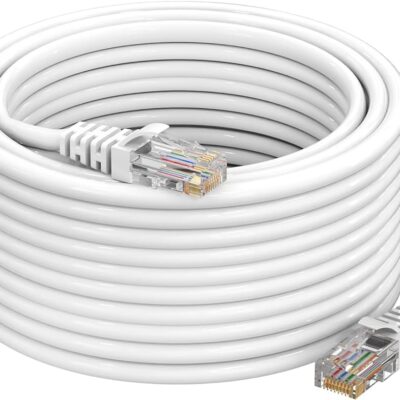 Cat6 Ethernet Cable 15-Meter-High Speed 550MHZ / 10 Gigabit Speed UTP LAN Cable Network Cable Internet Cable RJ45 Cable LAN Wire, Patch Computer Cord Gigabit Category 6 Wires for Modem Router