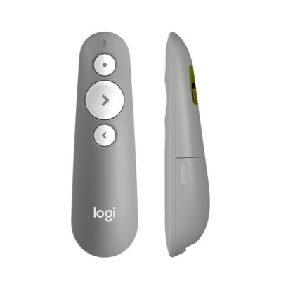 Logitech R500 Laser Presentation Remote Clicker with Dual Connectivity Bluetooth or USB for Powerpoint, Keynote, Google Slides, Wireless Presenter