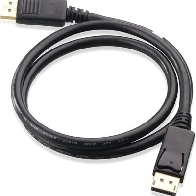 DisplayPort to DisplayPort Cable – 3 Feet – (DP TO DP Cable) Black