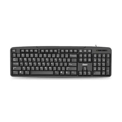 Foxin FKB-102 Plus Ultra Full Size Wired USB Keyboard (Black)