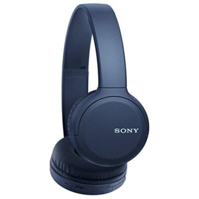 Sony WH-CH510 Bluetooth Wireless On Ear Headphones Up-To 35Hrs Playtime Lightweight, Type-C, Play/Pause Control, 30Mm Driver, Bt Version 5.0 & Voice Assistant Support For Mobiles, with mic – Blue