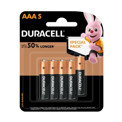 Duracell Alkaline AAA Batteries, Pack of 5