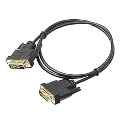 eVyapaar  DVI Male to DVI Male 24+1 Pin Cable (Black, 1.5 Meter)