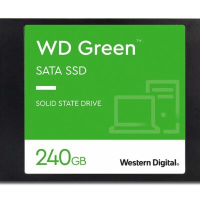 Western Digital WD Green SATA 240GB, Up to 545MB/s, 2.5 Inch/7 mm, 3Y Warranty, Internal Solid State Drive (SSD) (WDS240G3G0A)